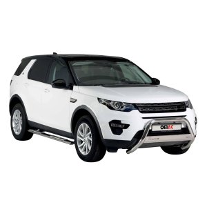 Land Rover Discovery Bull Bar - Omac - Steel 1Pc - Silver - '18-'25 Land Rover Discovery Bull Bar - Omac - Steel 1Pc - Silver - '18-'25